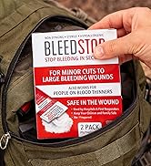 BleedStop First Aid Powder for Blood Clotting, Trauma Kit, Blood Thinner Patients, Camping Safet...