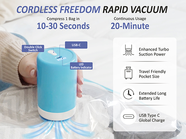 travel vacuum bags for luggage