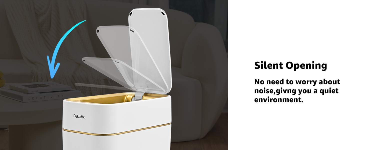 Sensor Trash Can with Touchless Lid