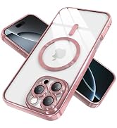 IAIYOXI Magnetic Clear Case for iPhone 16 Pro Max with Full Camera Lens Protection,Compatible wit...