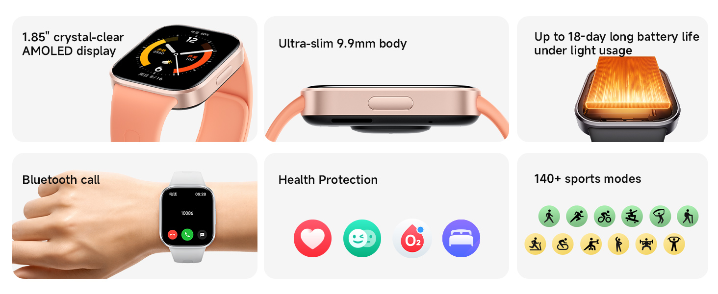 redmi watch 6 active xiaomi watch 6 active fitness trackers smart watches for women mens watch