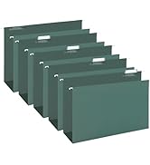 HERKKA Extra Capacity Hanging File Folders, 30 Pack Reinforced Legal Size Hanging Folders with He...
