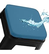 BUYUE Enhanced Anti-Slip Magnetic Bar Stool Cushion 1 Piece, Luxury PU Leather Waterproof Small S...