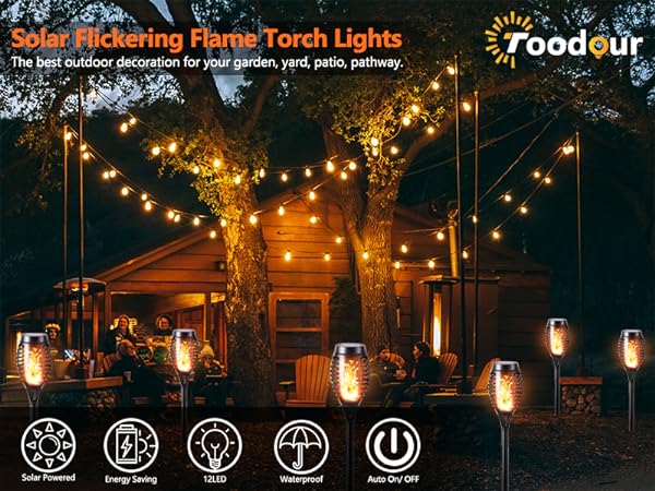 solar torch lights