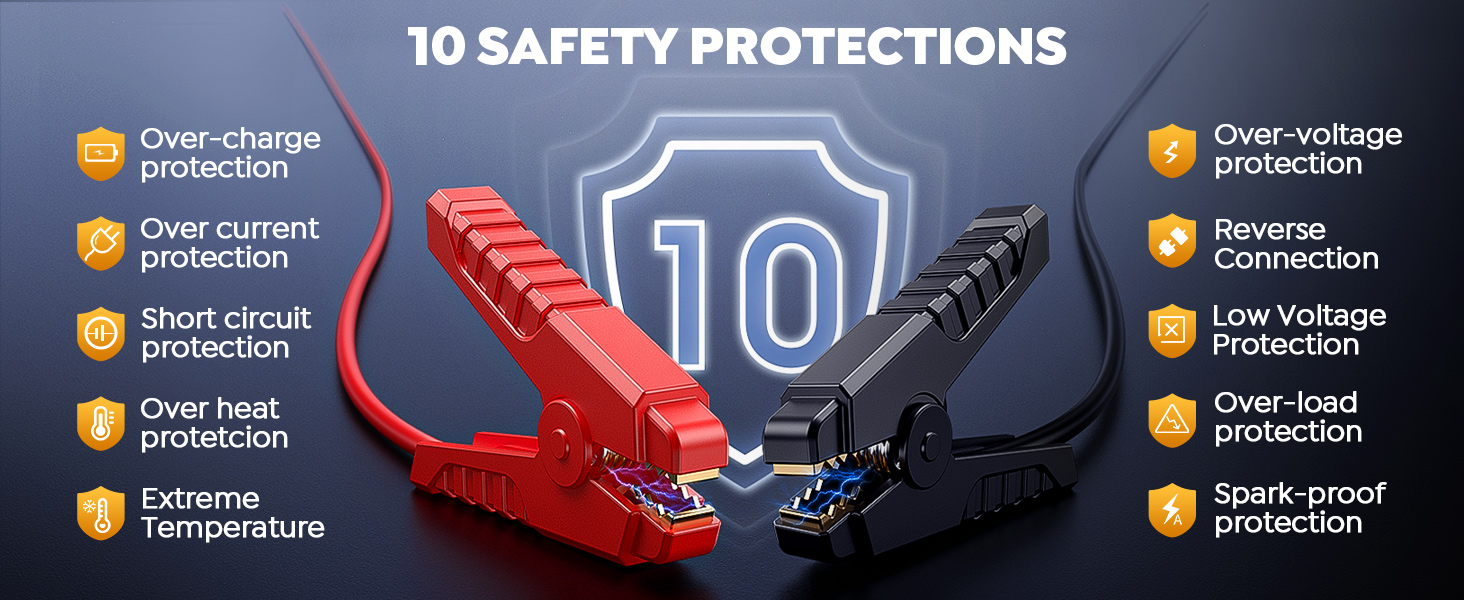 portable jump starter for car battery jumper cables car jumper battery box jump pack