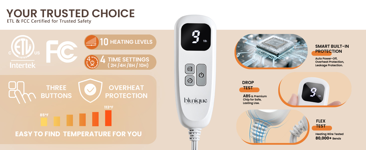 heating blanket throw