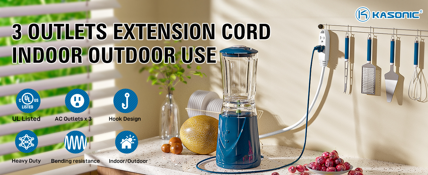 3 Outlet Extension Cord