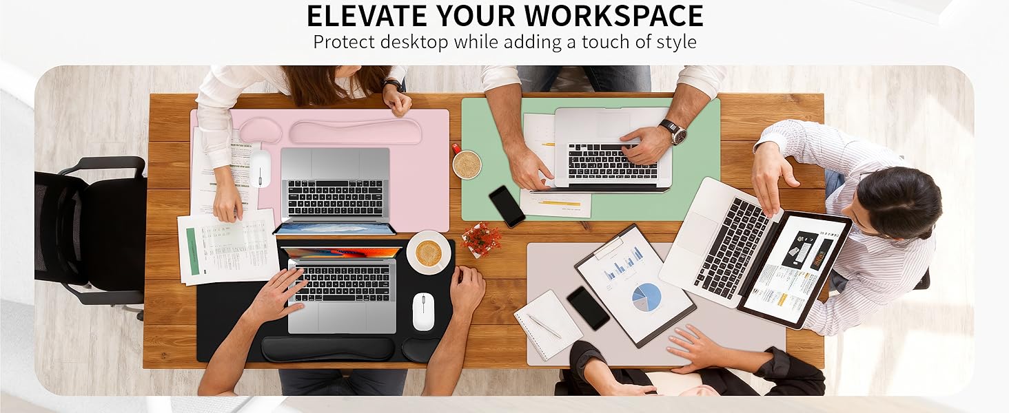 desk mat with wrist rest