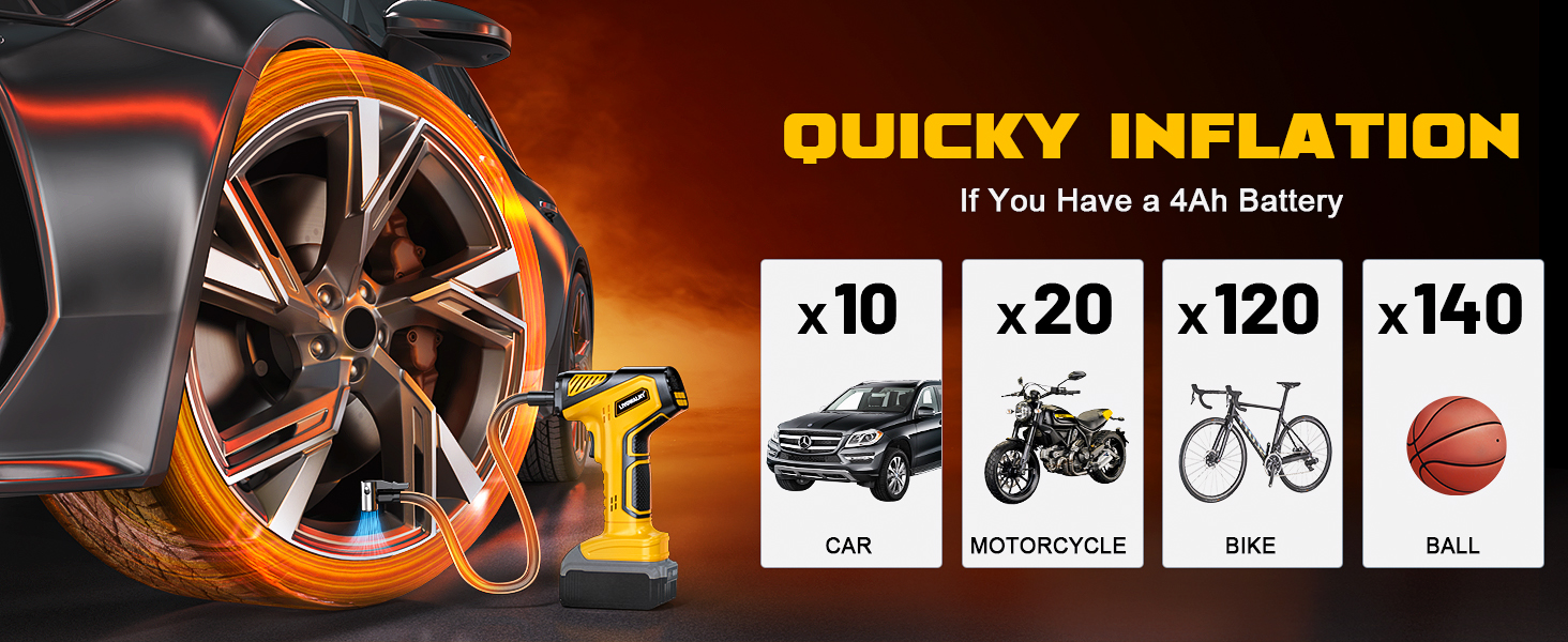 tire inflator portable air compressor