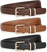 JASGOOD 3 Pack Belts for Women Belt for Jeans Pants Dress Ladies Leather Fashion Waist Thin Belts...