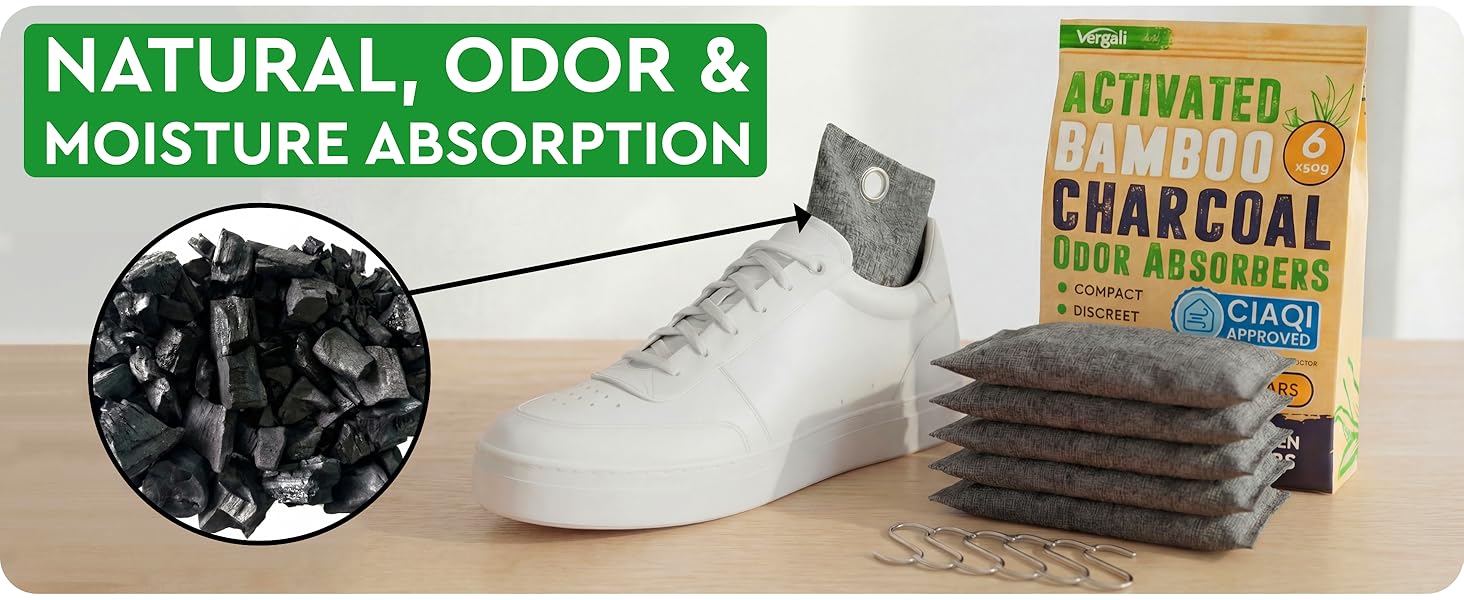 Natural, odor and moisture absorption