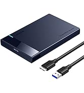 UGREEN 2.5" Hard Drive Enclosure USB 3.0 to SATA III Adapter Supports 2.5 Inch SSD &amp; HDD 9.5mm 7m...