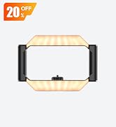 ULANZI Smartphone Video Rig with Light, U-Rig Light Cell Phone Handheld Stabilizer with Ring Ligh...