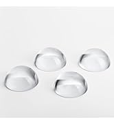 QFkris 4Pcs 1.9inch Crystal Dome Magnifying Paperweight, Clear Distortion-Free Optics Convex Lens...