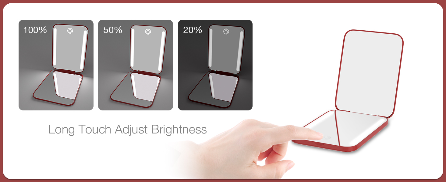 compact mirror with magnification