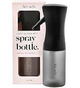 Kitsch Continuous Spray Bottle for Hair – Black, 150ml | Fine Mister Spray Bottle &amp; Water Spray B...