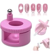 Rotating Cat Eye Magnet for Nail Polish, 360°Automatic Cat Eye Magnet Tool with Strong Magnet for...