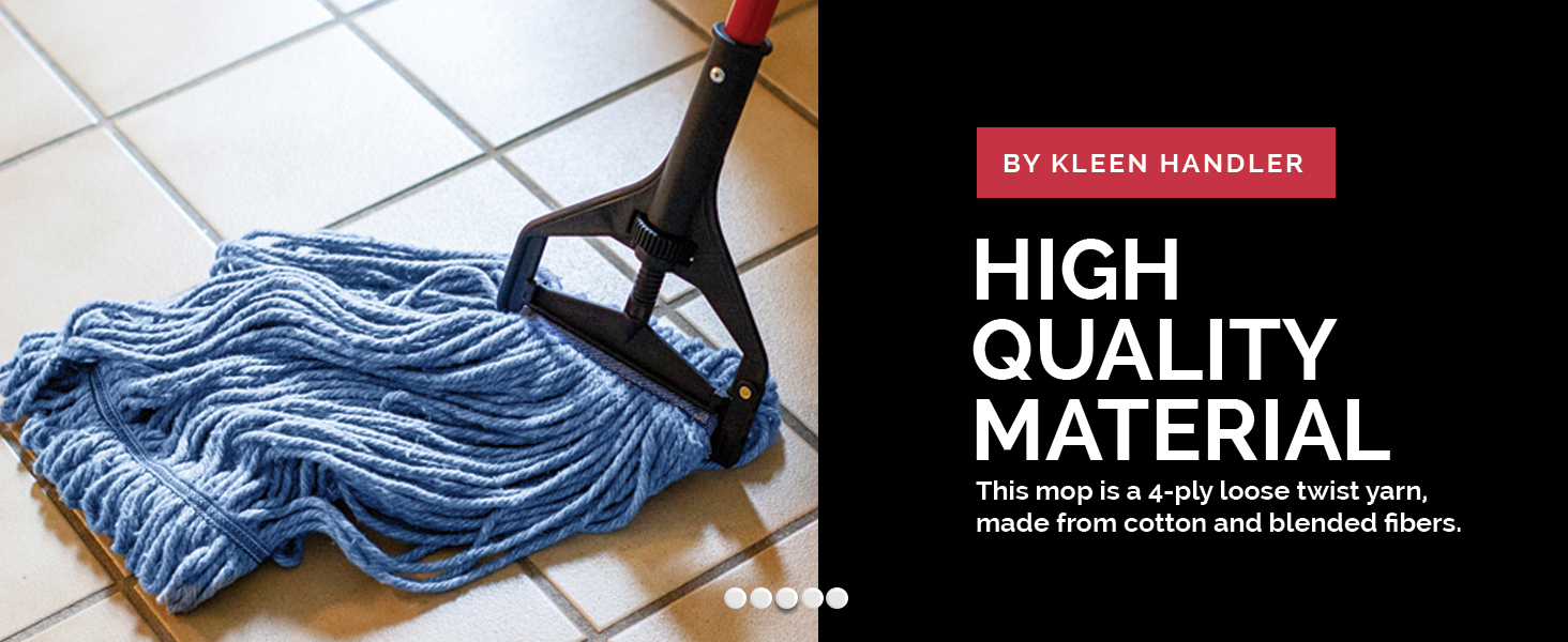 Bison Life&amp;#39;s Kleen Handler brand best mop head replacement for industrial applications warehouse