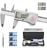 HARDELL Digital Caliper, IP67 Industry Calipers with Battery Display, ABS, Auto-Off, Inch/MM Conv...