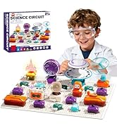 VATOS Science Circuit for Kids, 68PCS Electronics Exploration Kit with 450+ Projects, Rotational ...