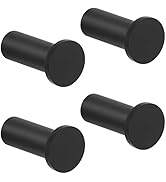 SAYAYO Modern Black Coat Hooks Wall Mounted, Towel Hooks for Bathrooms Robe Hooks, Heavy Duty Wal...