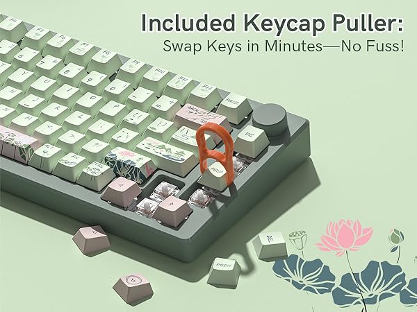 Included Keycap Puller: Swap Keys in Minutes—No Fuss!