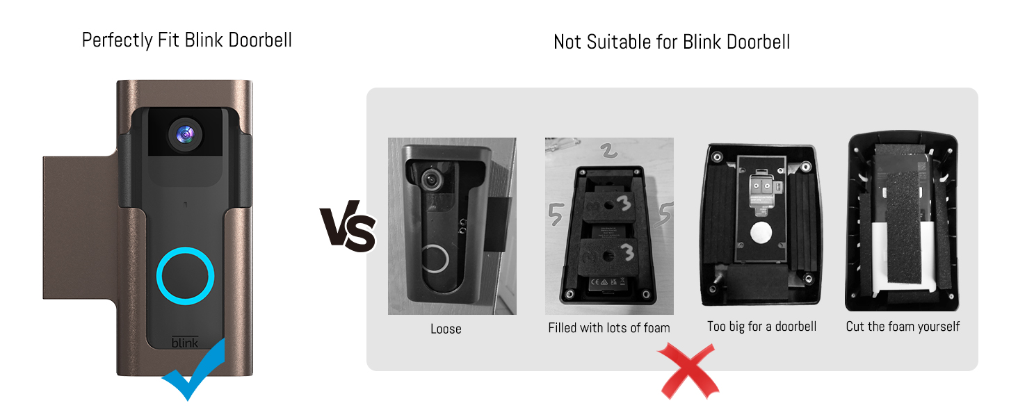 door holder for blink doorbell