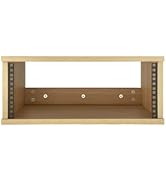 fmuser 4U Wooden Desktop Studio Rack, Standard Rack for Equipment in Golden Oak Finish,The Perfec...