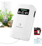 fishkeeper Rechargeable Aquarium Air Pump, Aerator Fish Tank Air Pump Up to 60 Gallons Portable B...