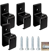 BiJun Heavy Duty Box Rail Hanger Bracket Barn Door Hardware,Rail Mount Bracket for Exterior Barn ...