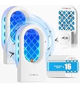 Fly Trap Indoor, 2 Pack Flying Insect Trap, Plug-in Fruit Fly Trap for Flies, Moth and Other Flyi...