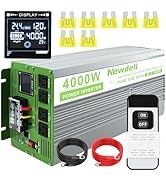 Newdeli 4000 Watt Pure Sine Wave Power Inverter 24V DC to 110V 120V AC Solar Off-Grid Inverter wi...