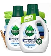 Seventh Generation Concentrated Free &amp; Clear Laundry Detergent, 40 oz, Pack of 2, No Dyes or Frag...