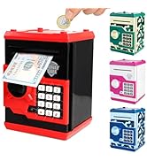 Pup Go Electronic Piggy Bank ATM Money Safe for Kids Ages 3+, Password Coin Bank Auto Scroll Cash...