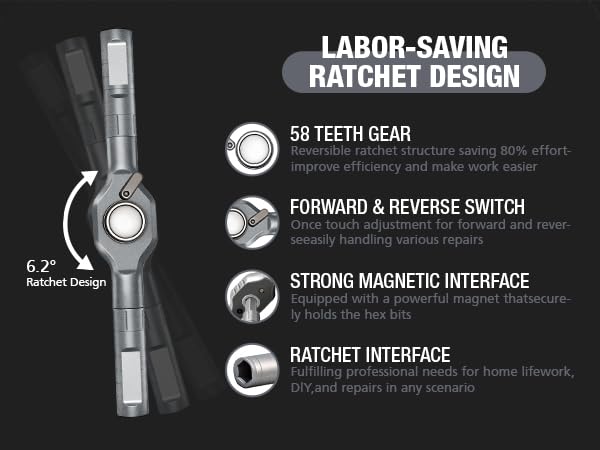t handle ratchet screwdriver