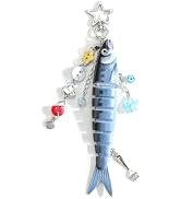 SHTALHST Fish Keychain for Women Realistic Fish Bag Charm Fishing Keychains Y2K Accessory for Key...