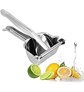 Manual Juicer, 304 Stainless Steel Lime Squeezer Tomato Press Manual Citrus Juicer with Comfortab...