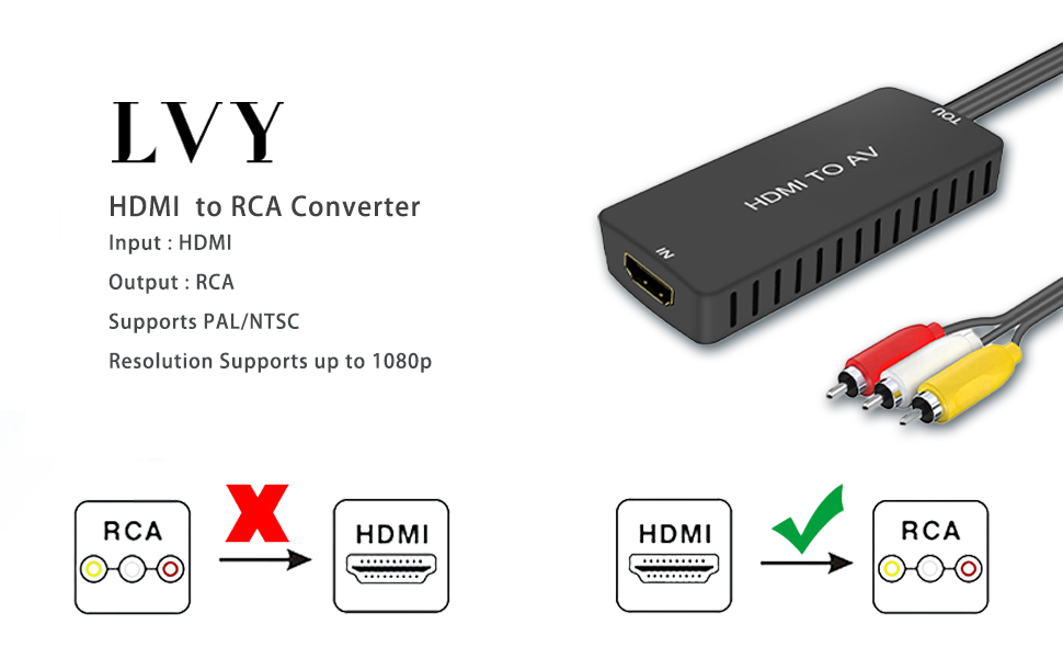 HDMI to RCA converter