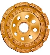 PRETEC 4 1/2 inch Concrete Grinding Wheel, 18-Segment Double Row Diamond Grinding Wheel with 7/8"...