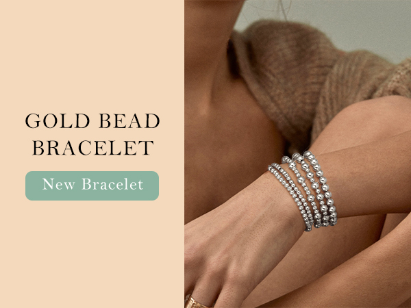 gold bead bracelets for women