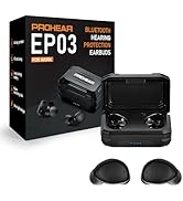 PROHEAR EP03 True Wireless Bluetooth Earbuds, 25dB NRR OSHA Hearing Protection for Work with Micr...