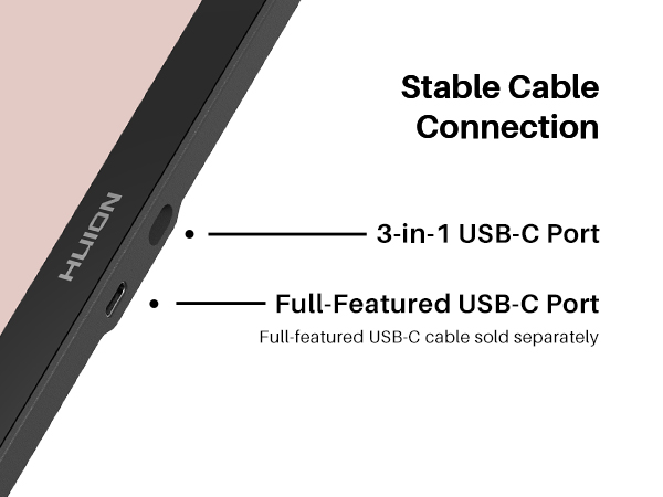 Kamvas 13 Gen 3 stable cable connection