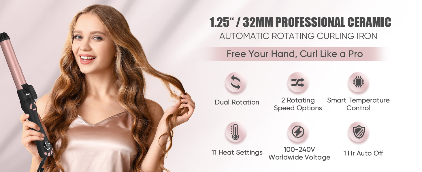 rotating curling iron
