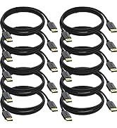 XiAyriky 4K DisplayPort to DisplayPort Cable 10 Feet, 10-Pack DP to DP Cable, Display Port Cable ...