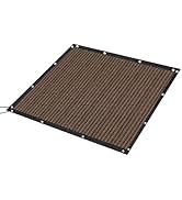 FAIR WIND Shade Cloth 90% Sun Shade Fabric Privacy Screen Shade Cover Patio Canopy with Grommets ...