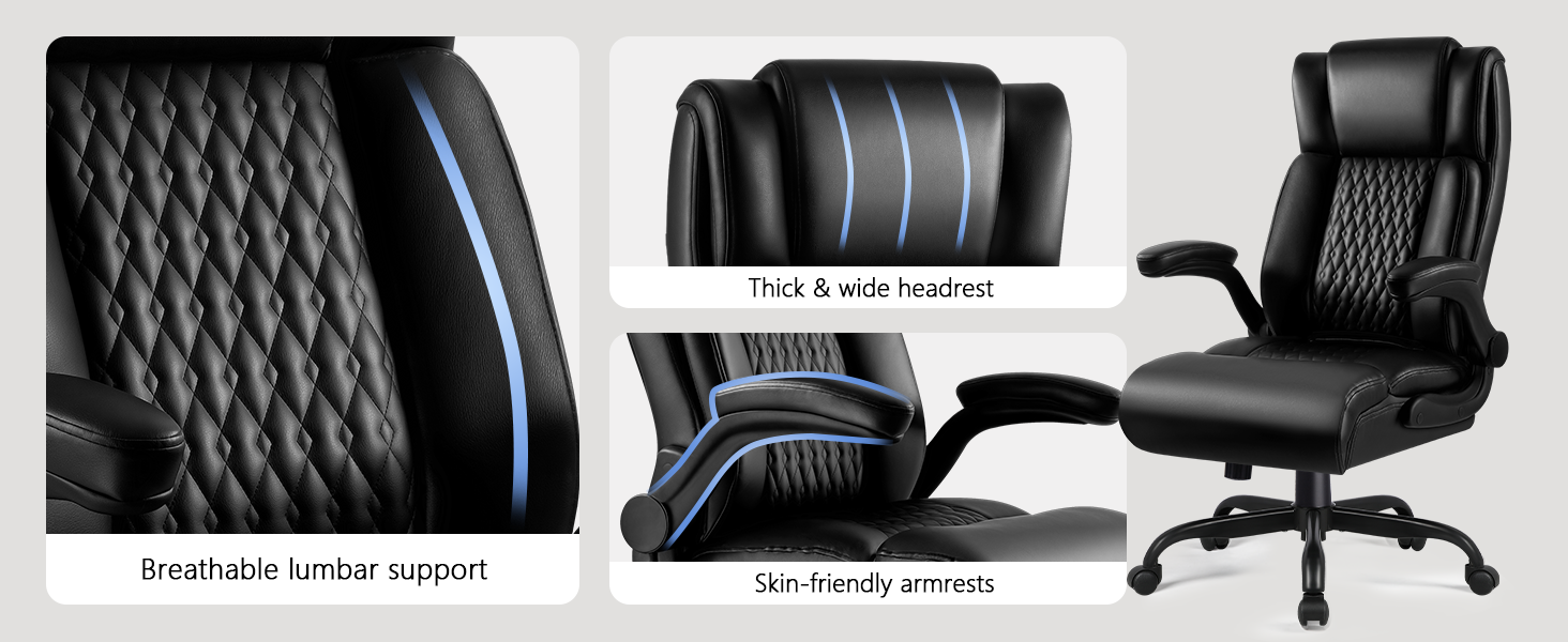 big and tall offfice chair leather office chair Ergonomic office chair Executive office chair