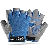 Kids Fingerless Cycling Gloves Non-Slip Bike Gloves for Youth Girls Boys 3-14T, Breathable Gloves...