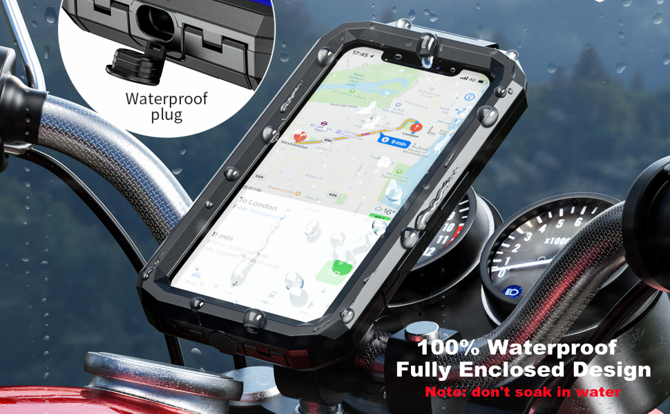 waterproof motorcycle phone holder