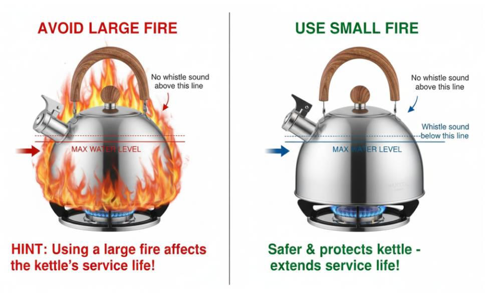 stainless steel teapot