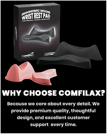 comfilax ergonomic wrist rest mouse pad